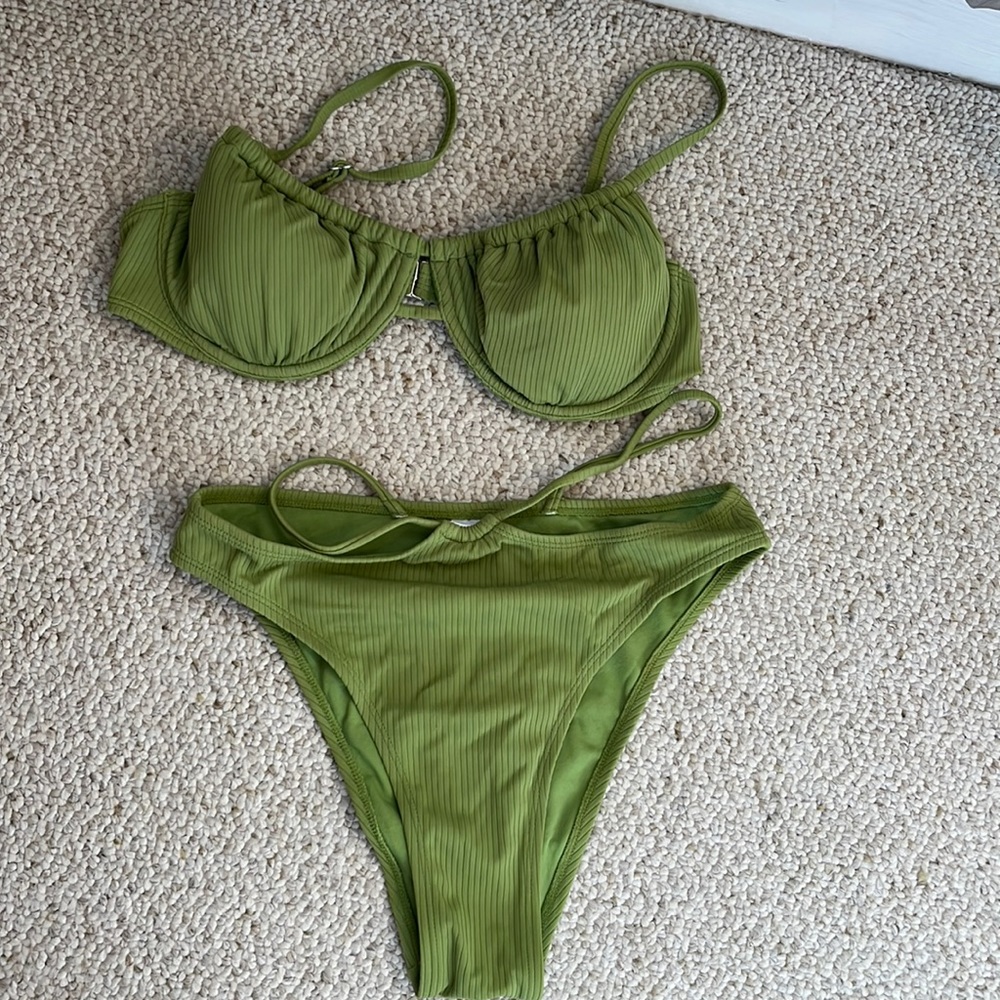 Target olive green bathing suit